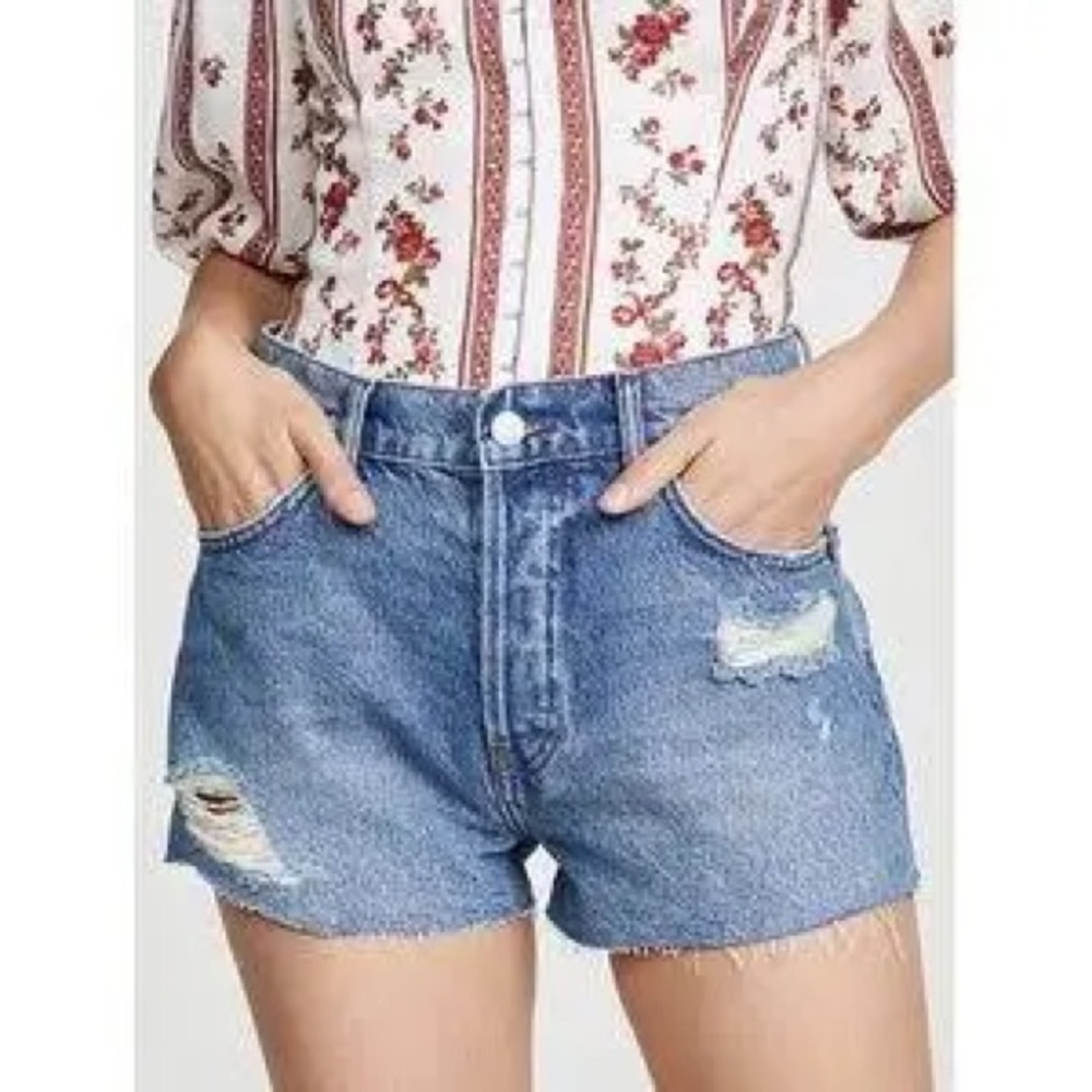 Reformation Shorts Reformation Dixie High Rise Jean Shorts Size 25